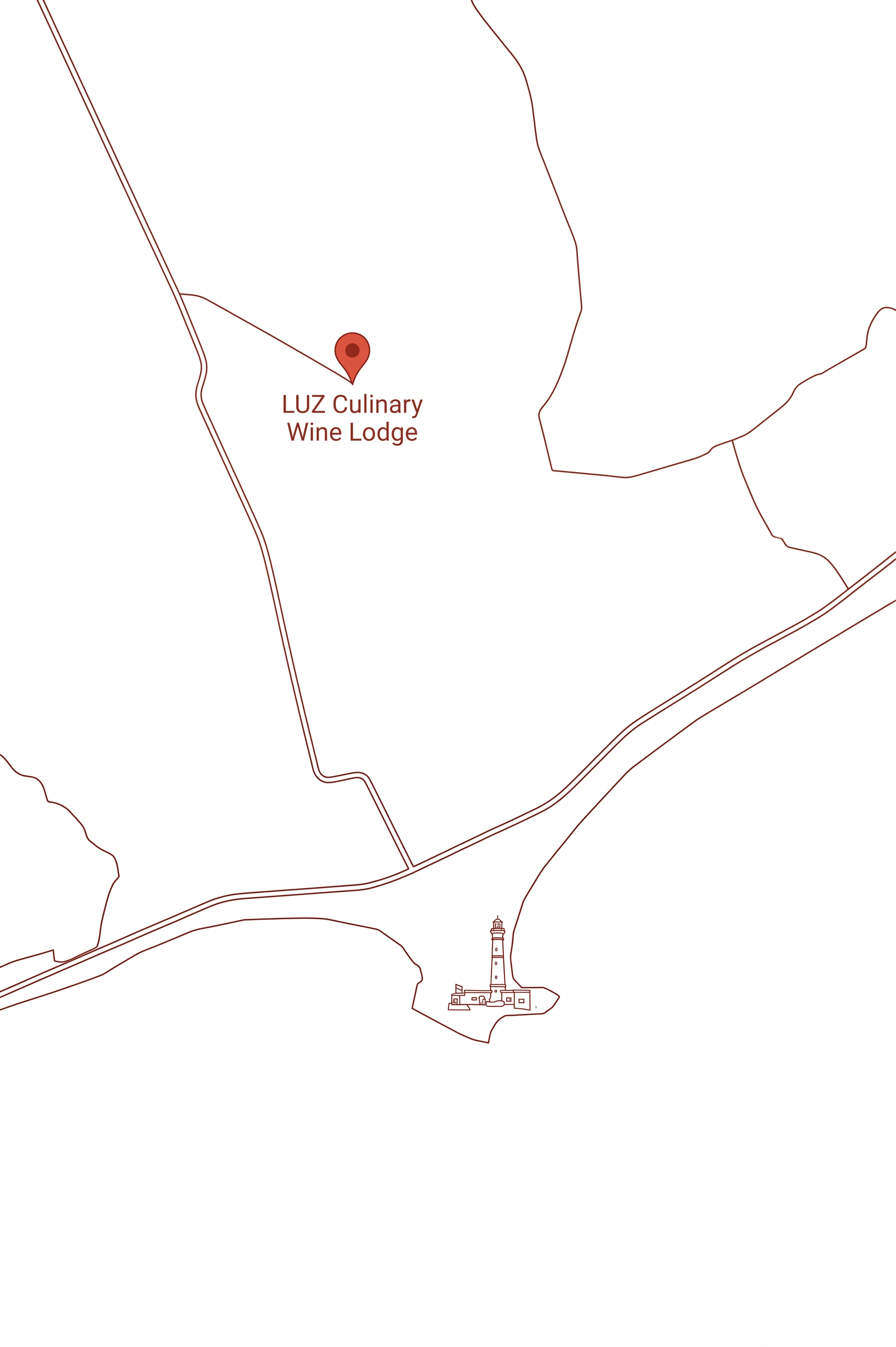 Plano de acceso — LUZ Culinary Wine Lodge